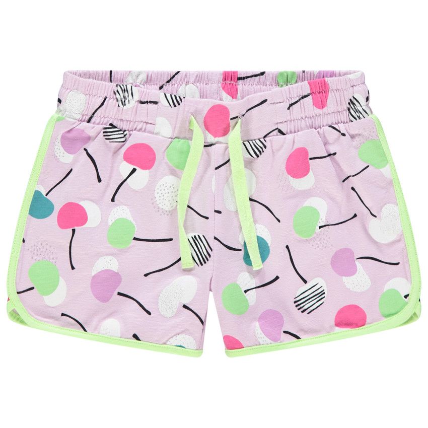 Short en jersey imprimé all-over - Lilas
