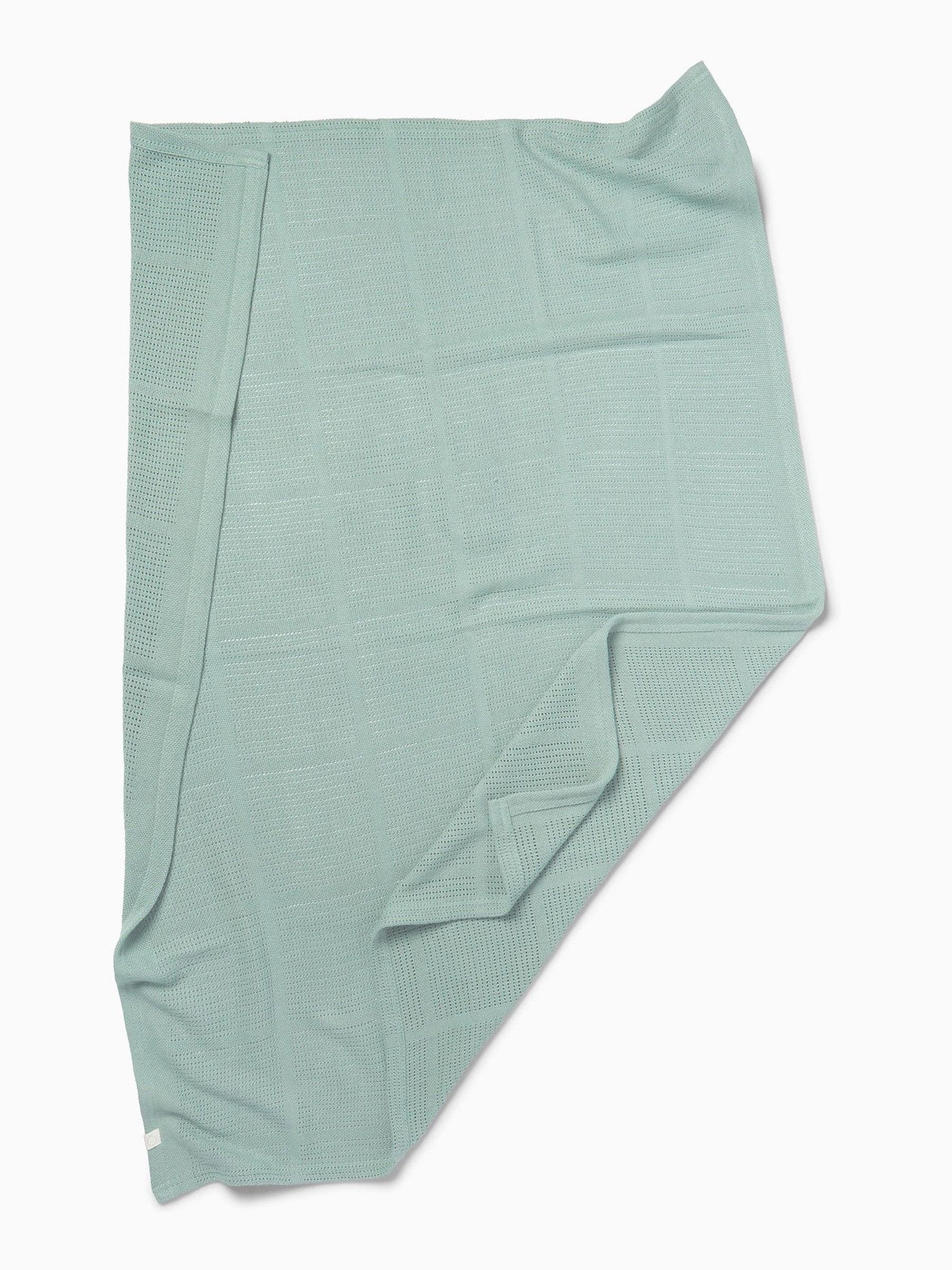 Mintgroen - MORI Blend cellulaire babydeken