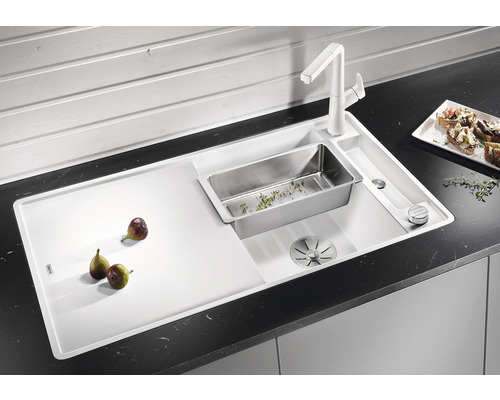 Blanco AXIA III 5 SF spoelbak, 905 x 500 mm, antraciet, zonder multifunctionele bak, 523231