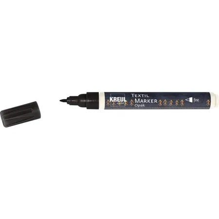 KREUL Textil Marker Opak fine Schwarz