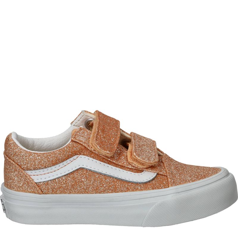 Vans Old Skool V Glitter Sneakers Roze Meisjes