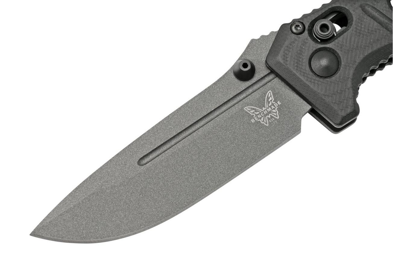 Benchmade 273GY-1 Sibert Mini Adamas Black G10, Tungsten Grey zakmes, Shane Sibert design