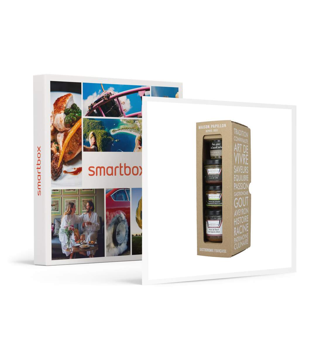 Coffret gourmand de foie gras et terrines fabriqués en Aveyron - SMARTBOX - Coffret Cadeau Gastronomie