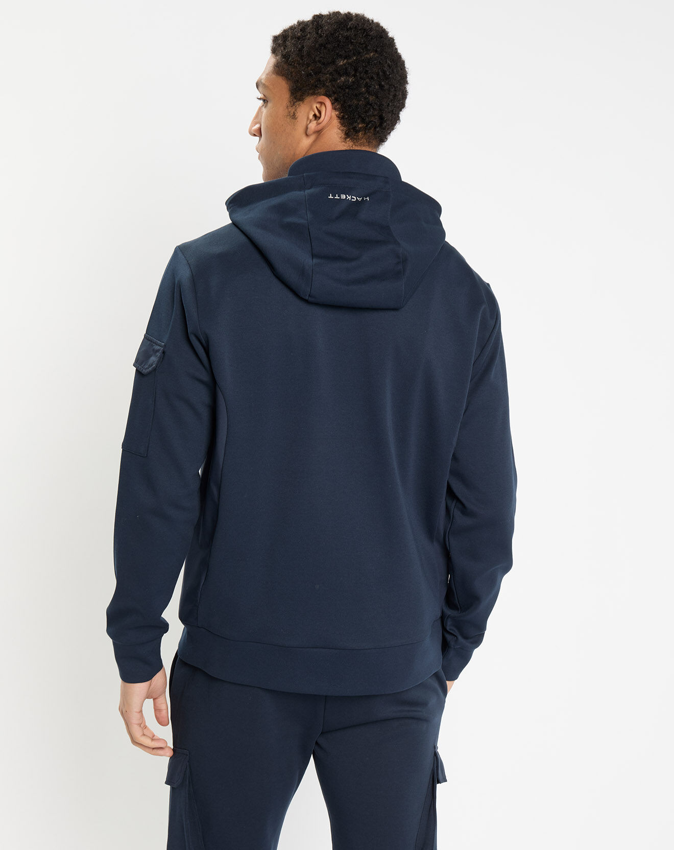 Hackett London Sweat zippé Aston Martin Racing bleu marine