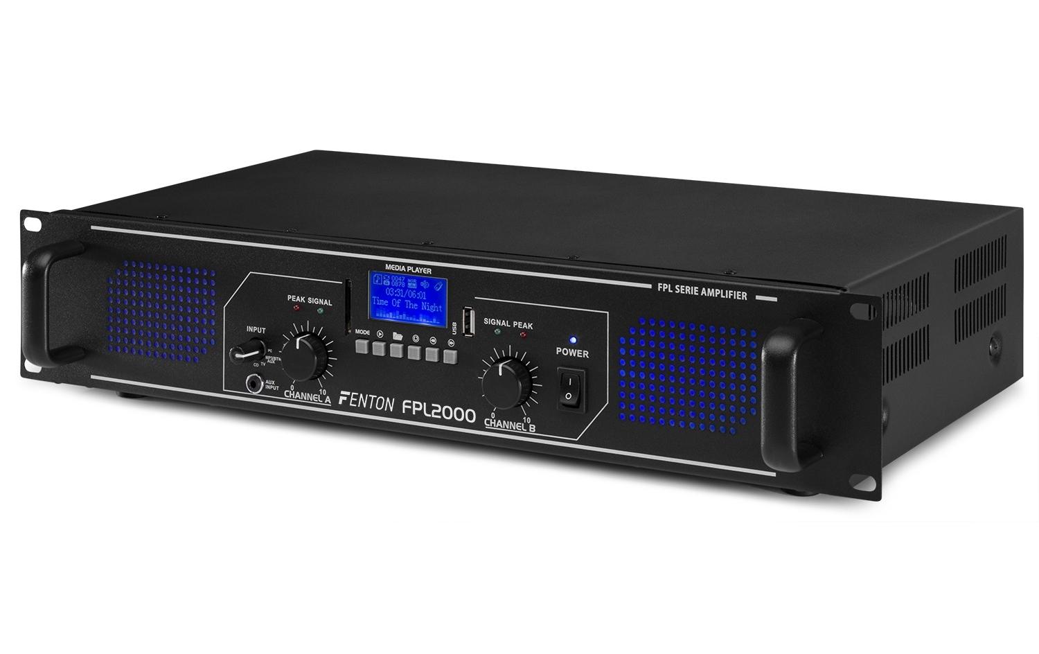 Endstufe FPL2000<br>Digitalverstärker mit Bluetooth und MP-Player
