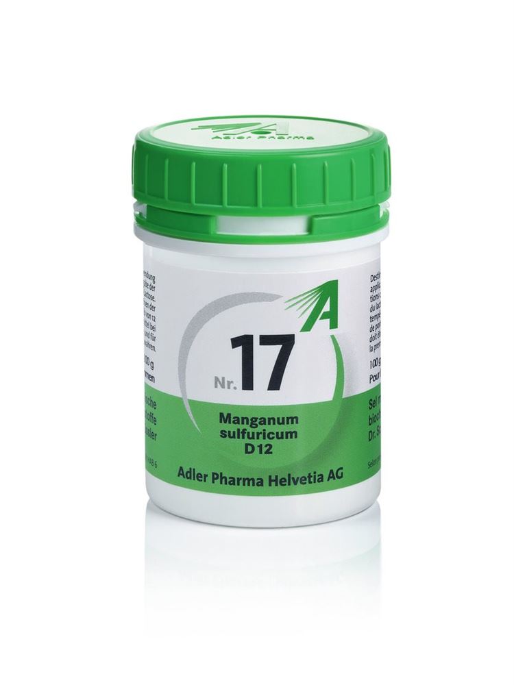 ADLER Nr17 Manganum sulfuricum 12 D<br>100 g, Tablette