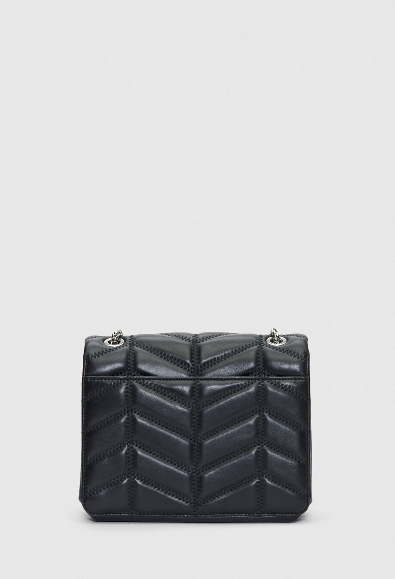 Sac Angela quilt cuir noir