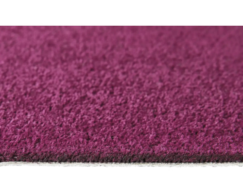Velours tapijt Ines lila 400 cm breed (per meter verkocht)