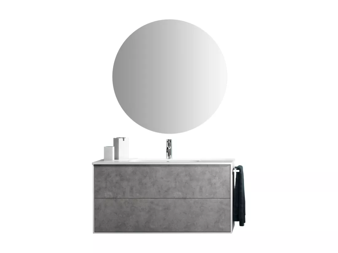 Ensemble de salle de bain 4 pièces IGEA ciment