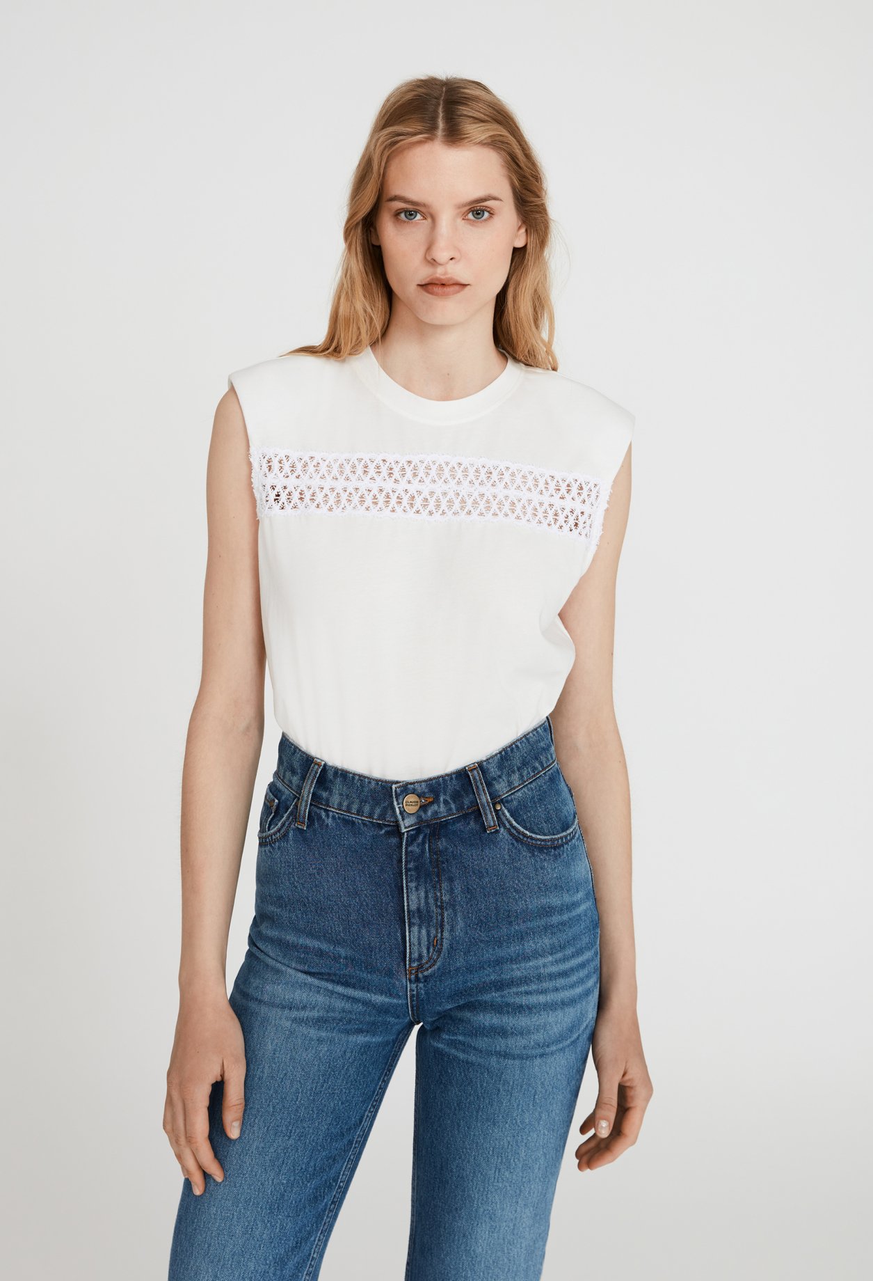 T-shirt coton sans manche