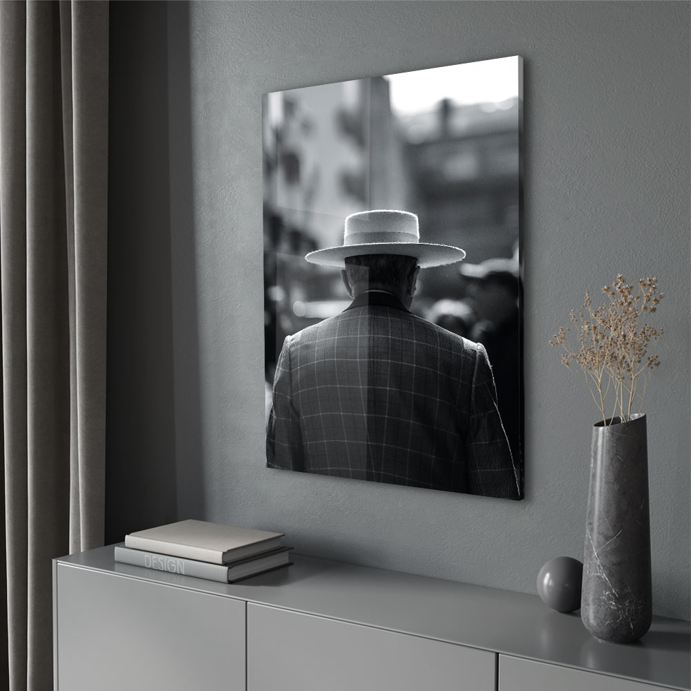 Walljar acryglas schilderij - Classy Men Acryglas schilderij - 150 x 225 cm