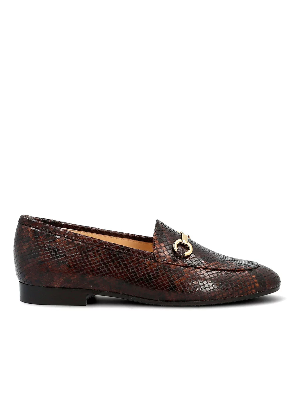 MOCASSIN LA HAVANE PYTHON MUTLI MARRON