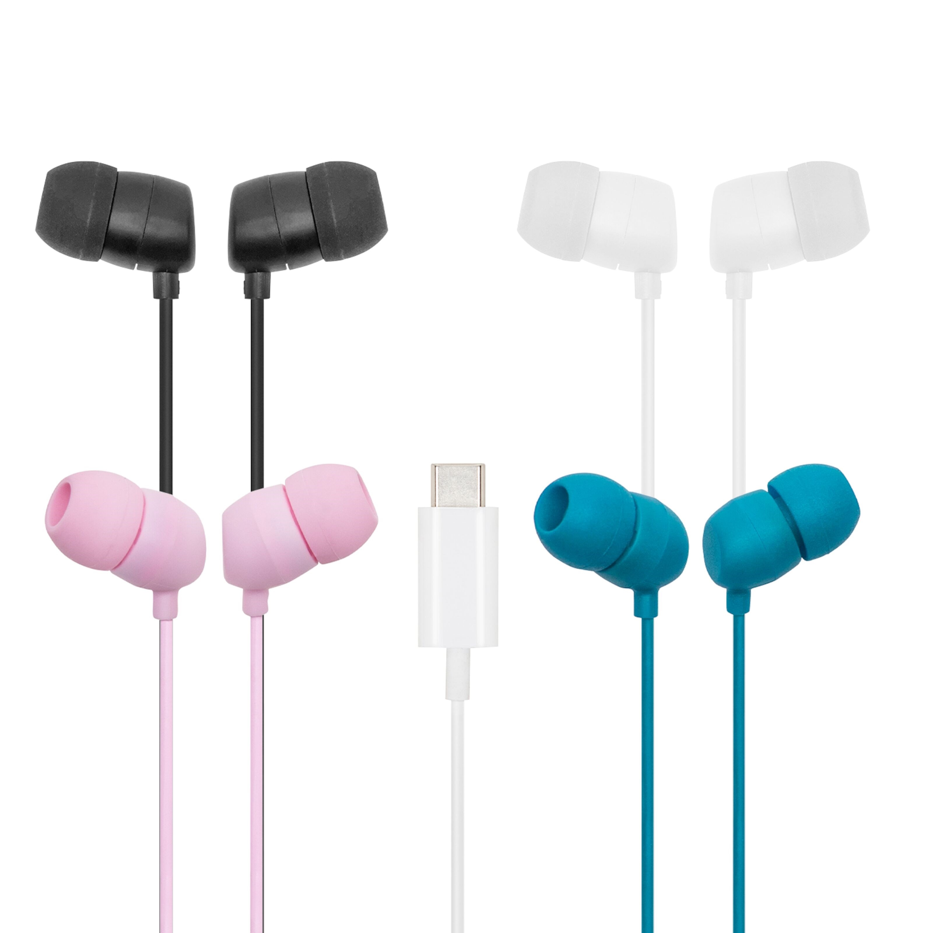 Linocell Bullets USB-C-hodetelefoner Svart