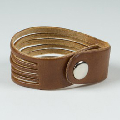 Lederarmband 'Randy', beige, L 22 cm, B 2 cm günstig bestellen
