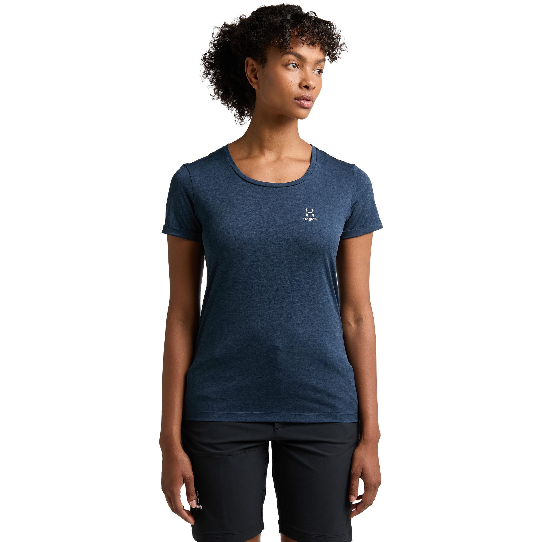 Haglöfs Ridge Hike T-Shirt Damen tarn blue solid