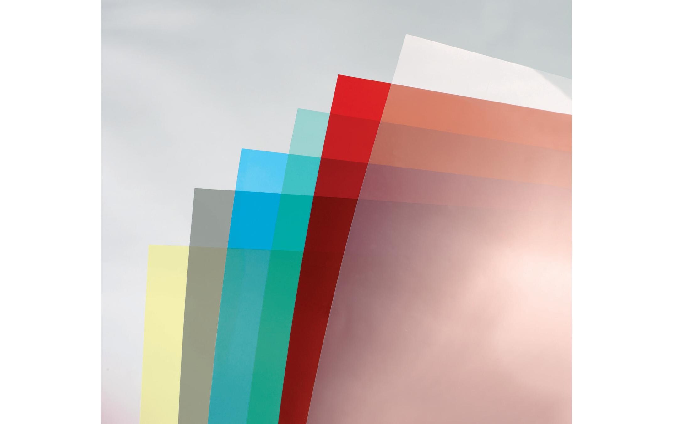 Einbanddeckel Hi Clear A4 50 Stück, TransparentTransparente PVC Abdeckfolie