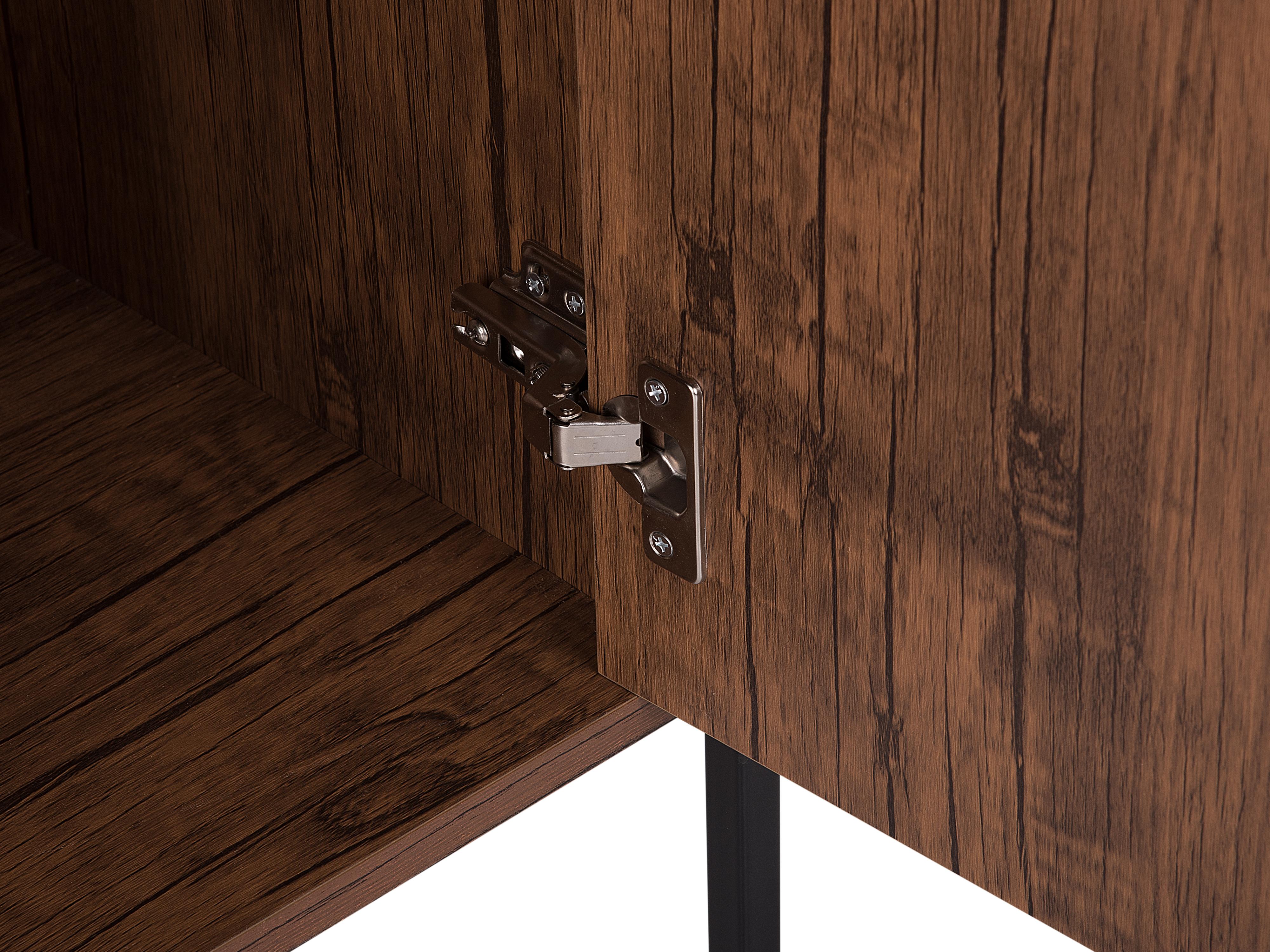 Dressoir met 2 deuren TIFTON Donkerbruin