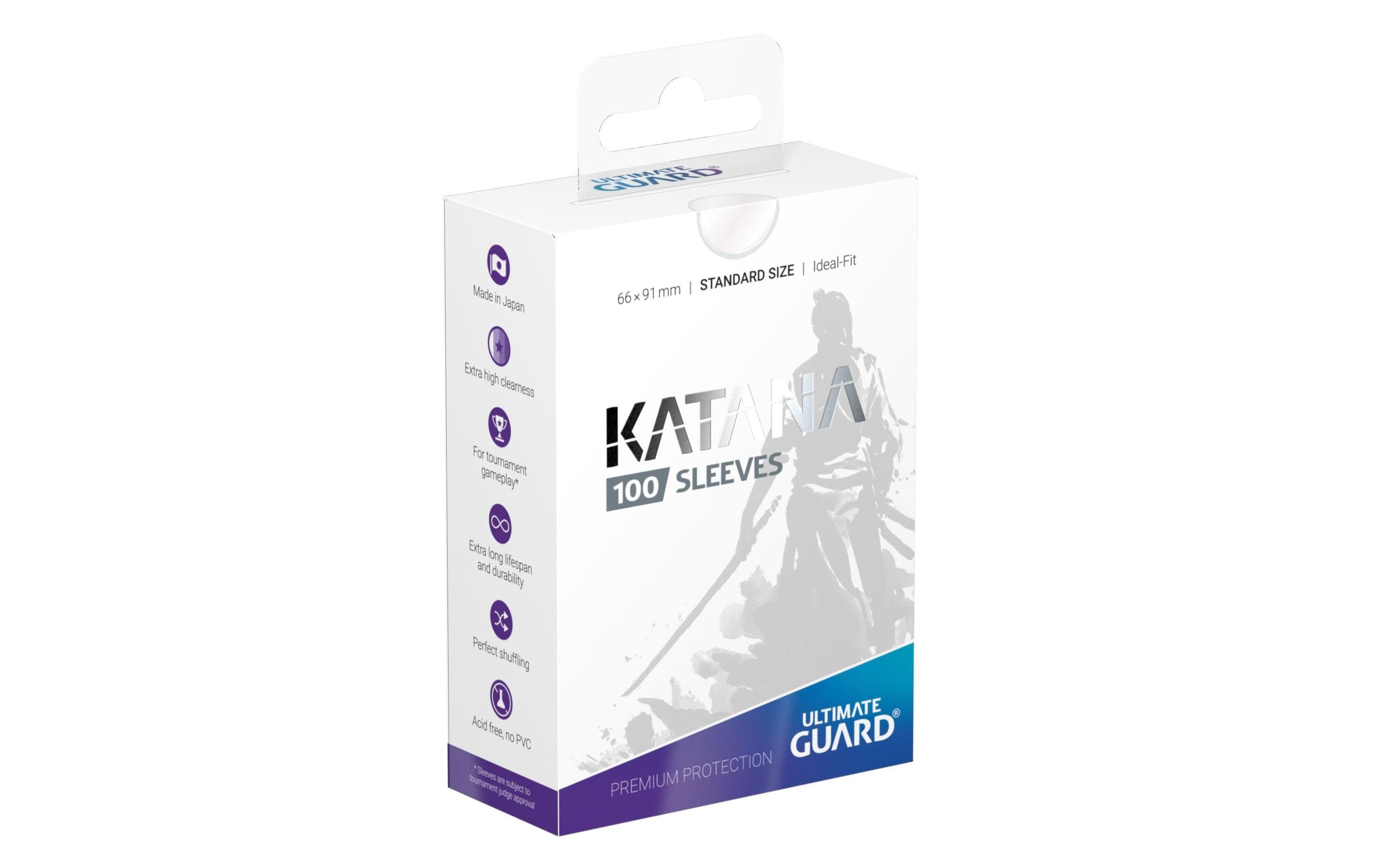 Kartenhülle Katana Sleeves Standardgrösse Transparent 100Kartenschutzhüllen
