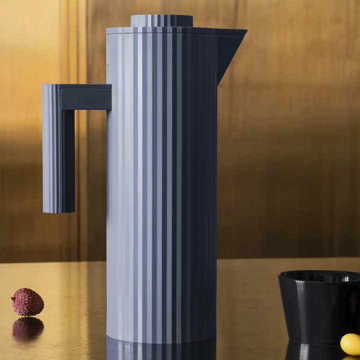 Alessi - Plissé Isolierkanne, weiss