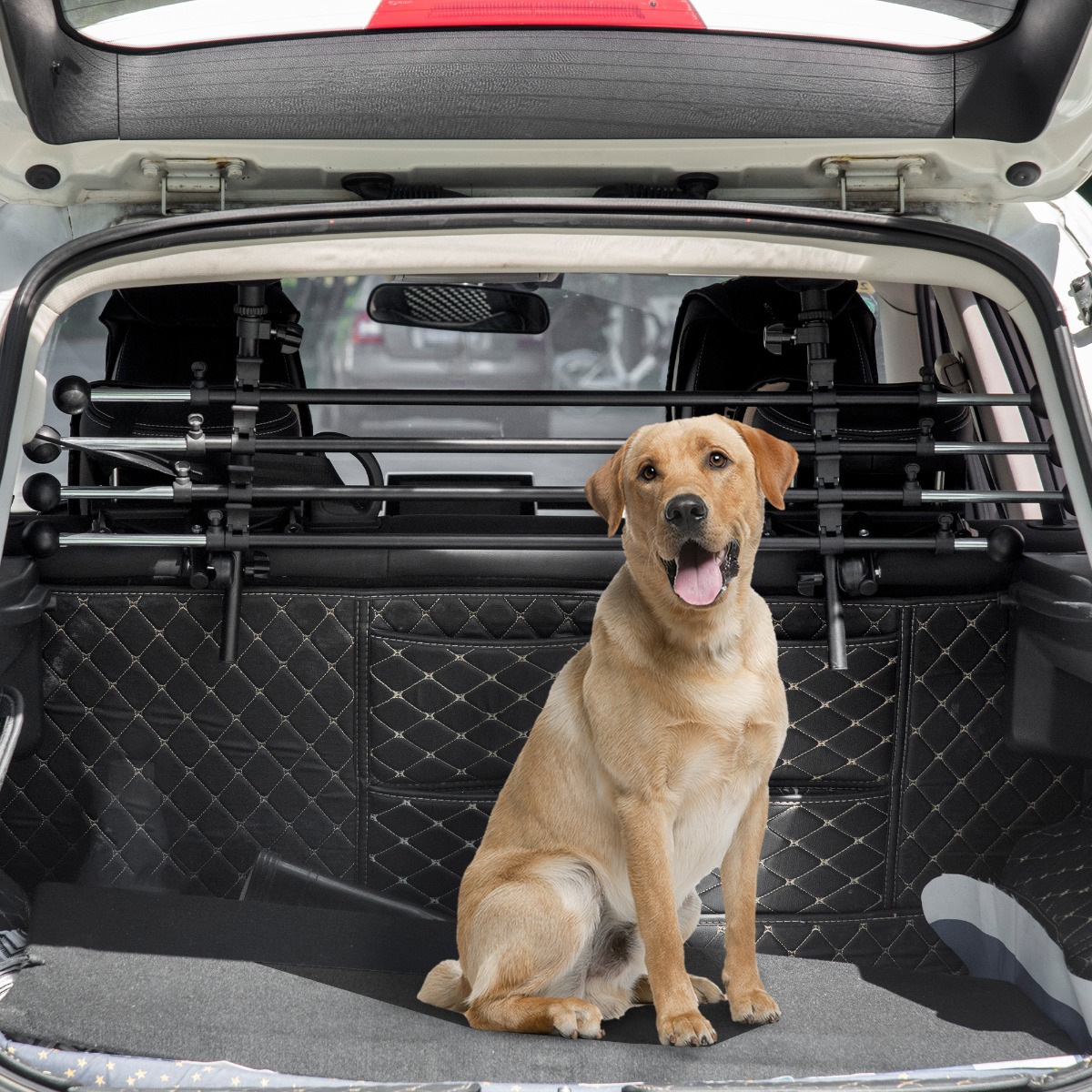 Portão de segurança ajustável para cães da PawHut