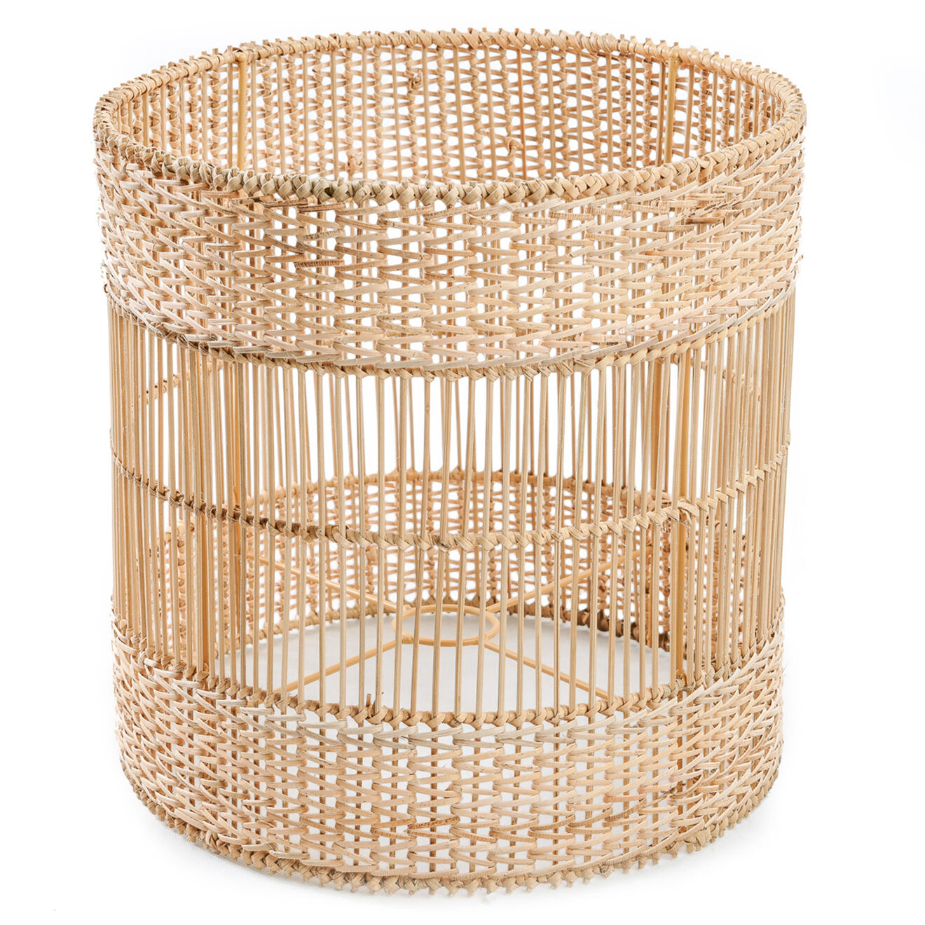 Bazar Bizar Lampe à poser Kiska blanc/naturel - 29x29x57 cm