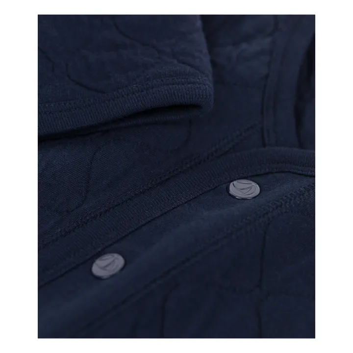 Petit Bateau Cardigan Tubique Matelass Cyrus | Bleu marine