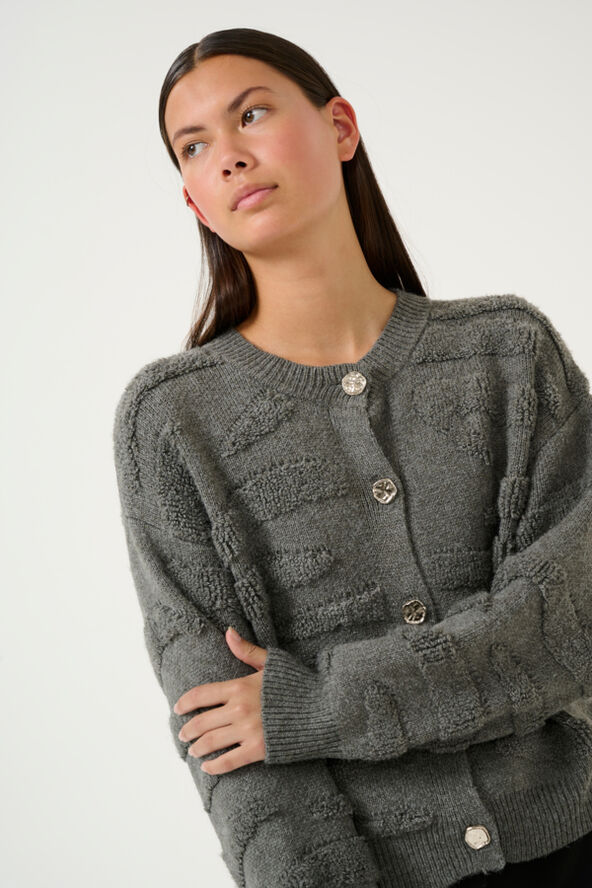 Karen by Simonsen KBRosanne Cardigan Dark gray melange