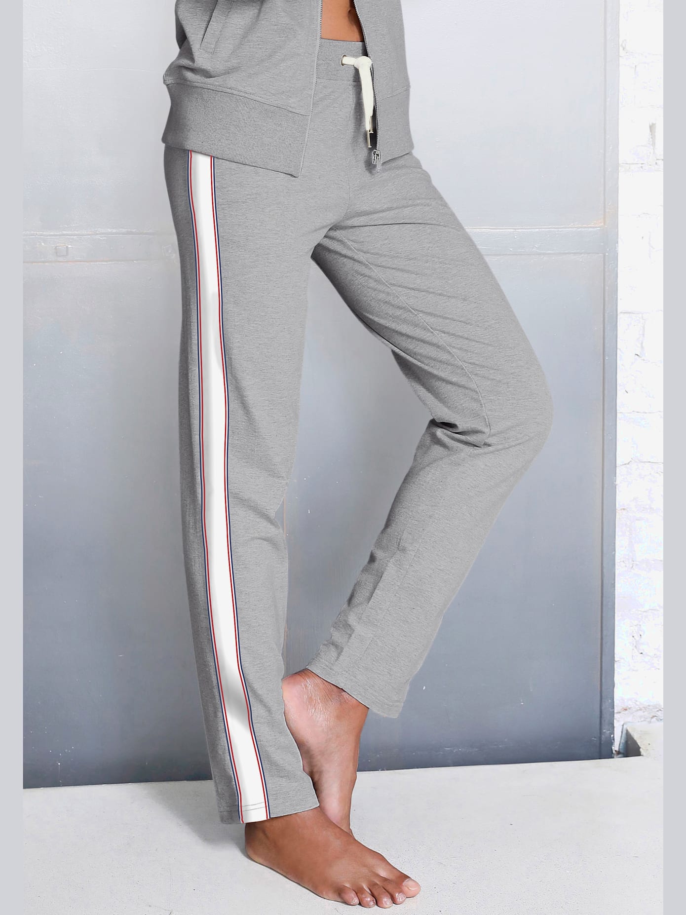 Pantalon détente pantalon de relaxation à rayures