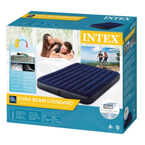 Colchão inflável de casal Intex 152x203x25 cm