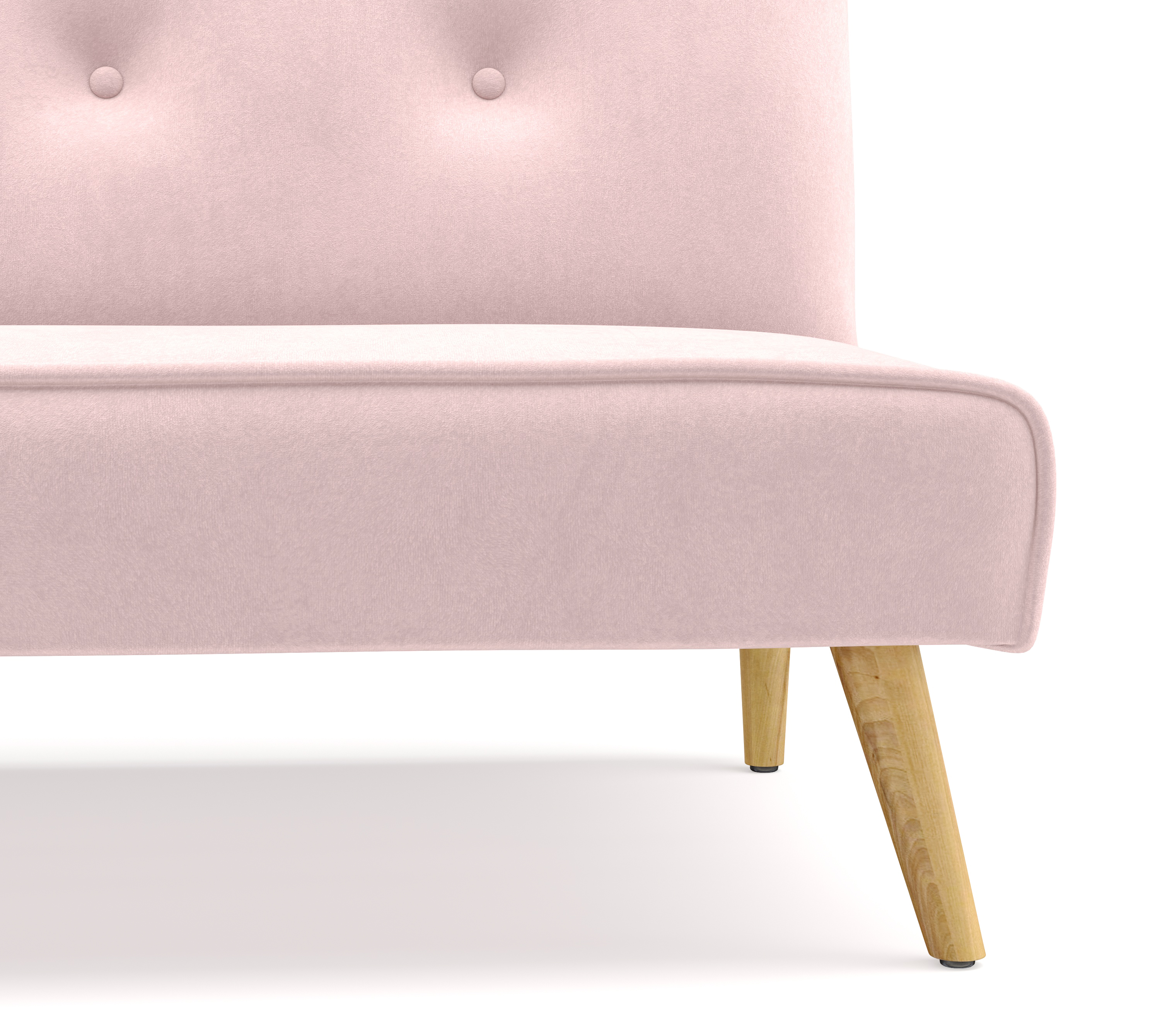 Schlafsofa Samt LEA rosa