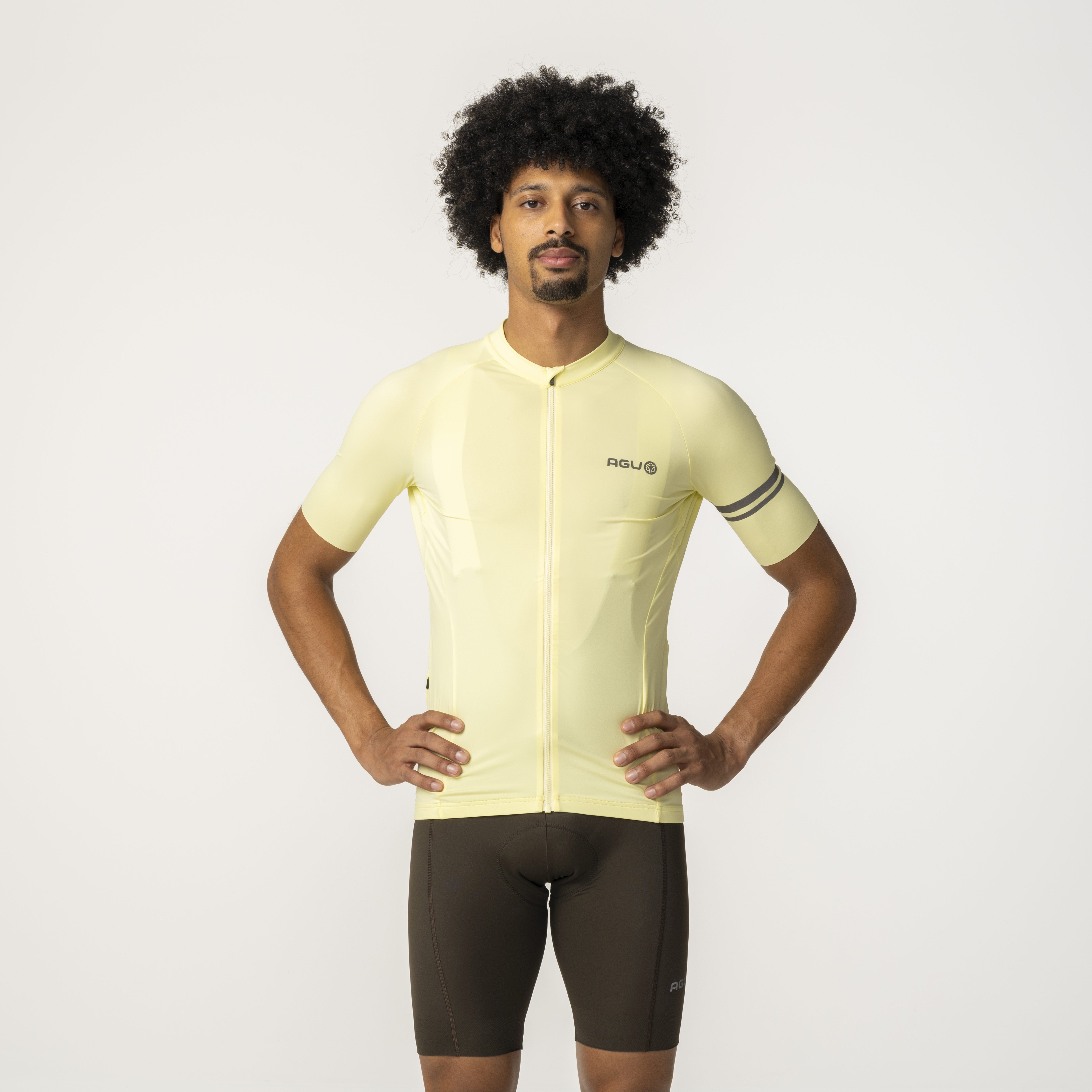 AGU Solid Performance Heren fietsshirt - Beige