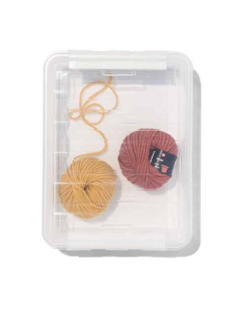boîte de rangement 8L Madrid transparent 40x30x12