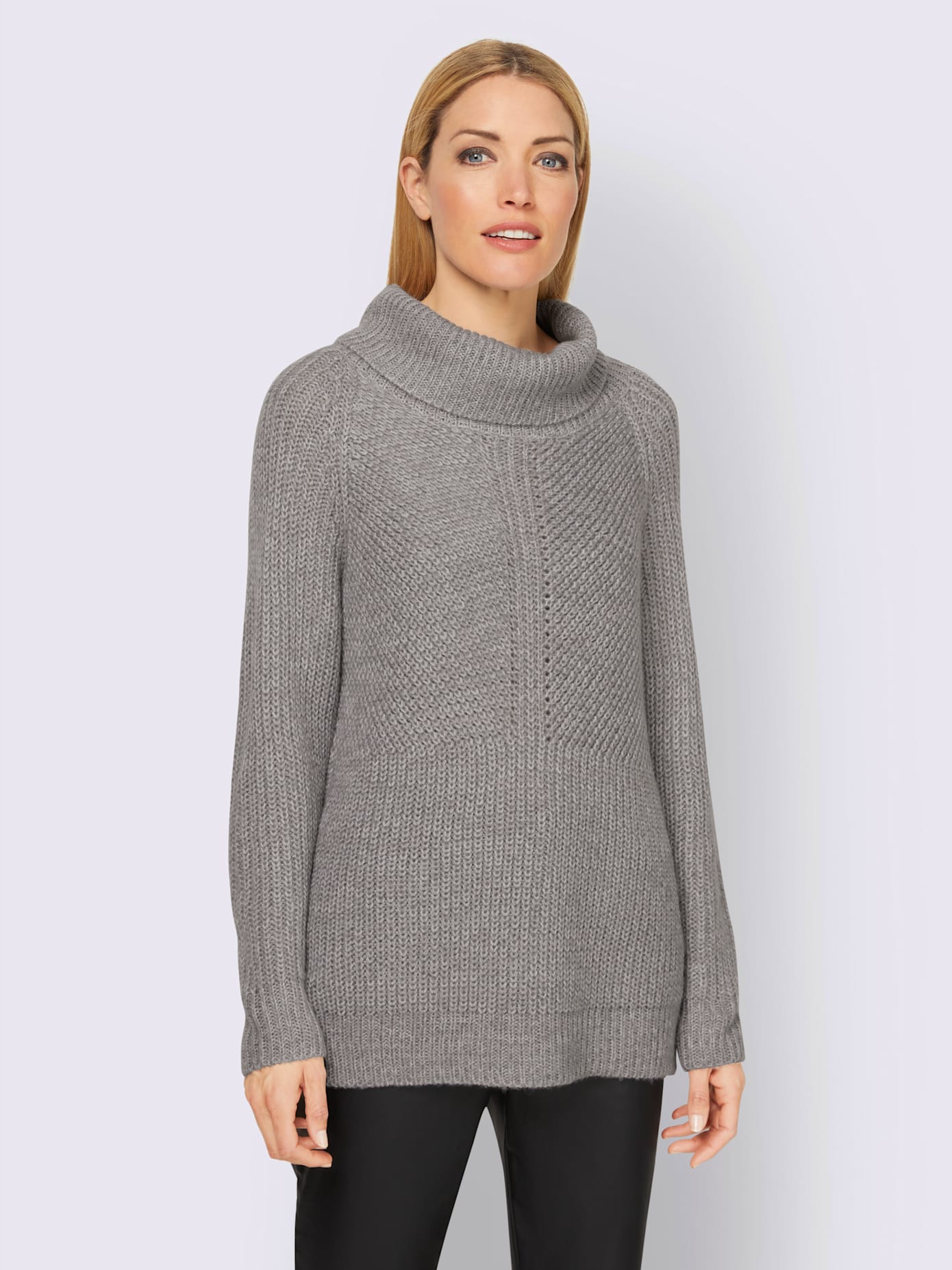 Pull motif maille moderne