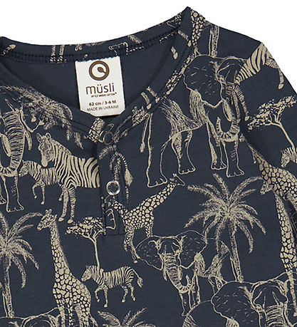 Müsli Body L/æ - Safari - Nacht Blue/Kaschmir
