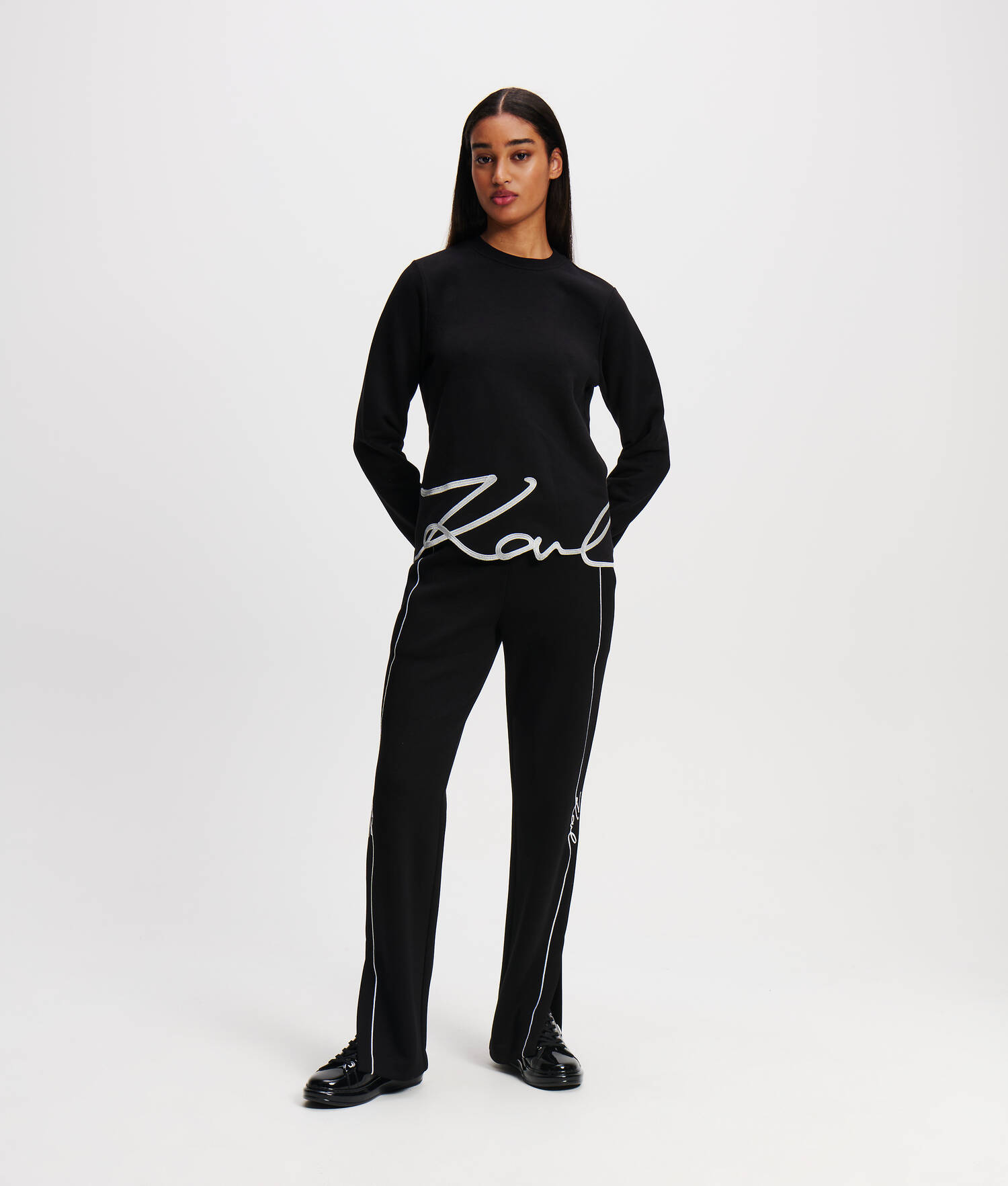 SWEAT-SHIRT À OURLET KARL SIGNATURE