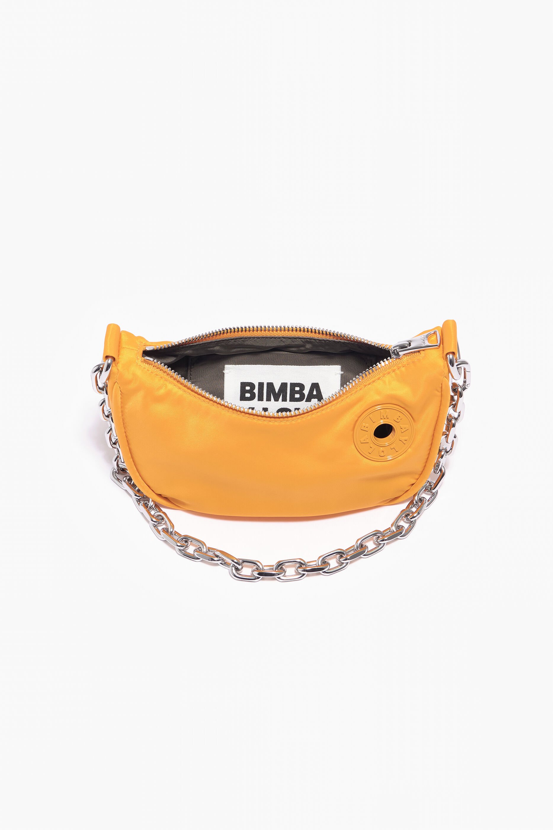 Bolsa Moon XS em nylon cor açafrão