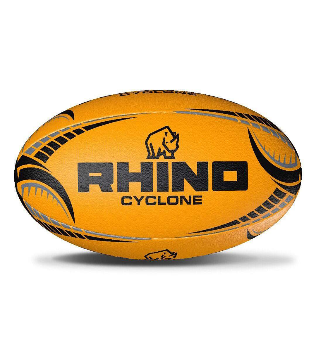 Rhino - Ballon de rugby CYCLONE (Jaune fluo) (Taille 4) - UTRD802
