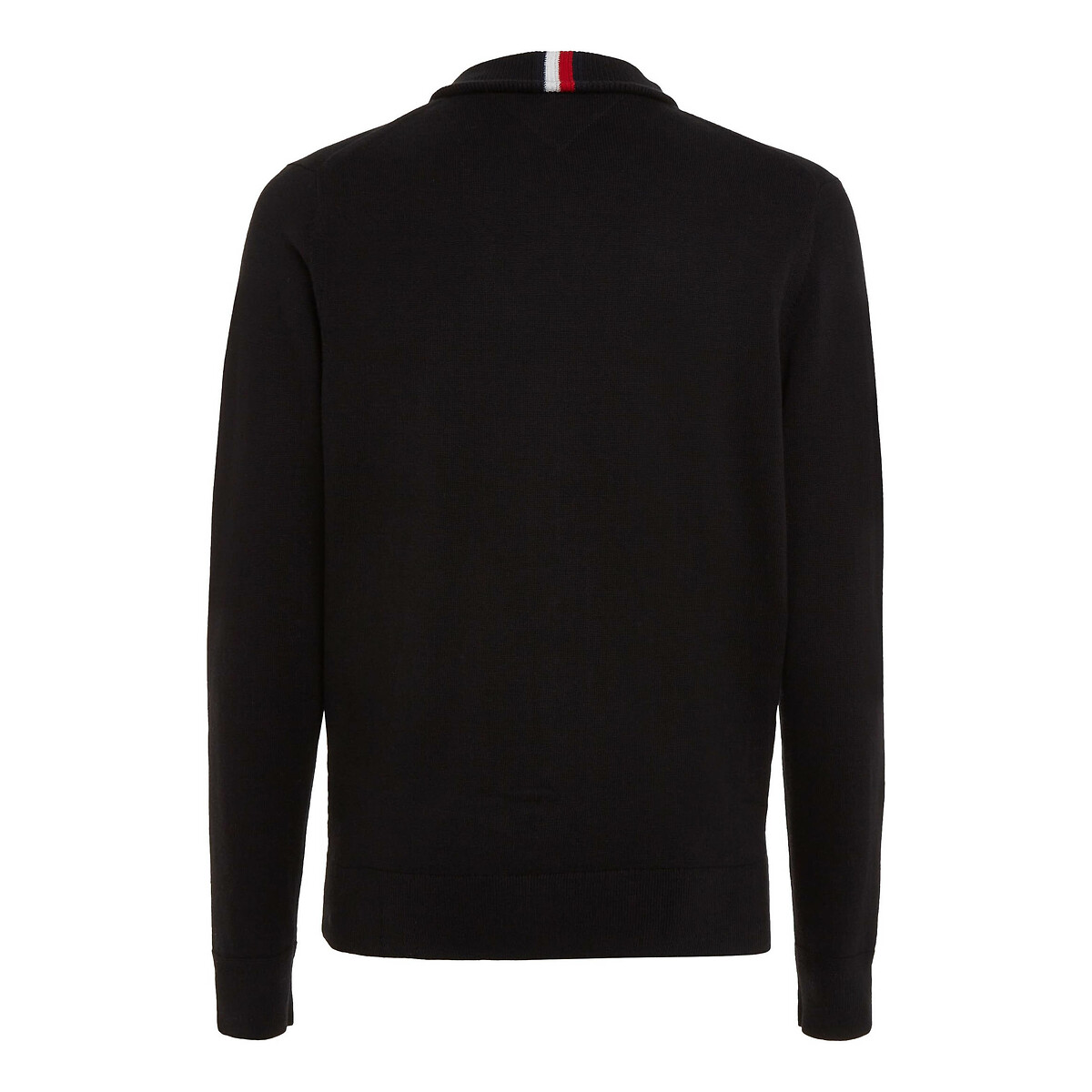 TOMMY HILFIGER<br>Cardigã com zíper e gola alta em algodão e cashmere