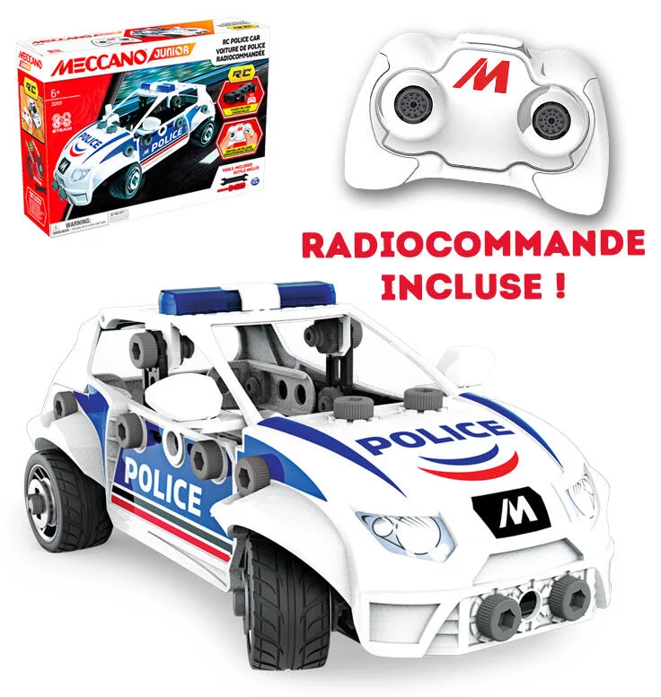 MECCANO JUNIOR - MA VOITURE DE POLICE RADIOCOMMANDEE
