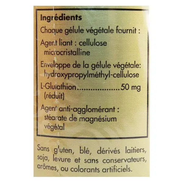 Solgar L-Glutationa 50mg 30 cápsulas vegetais