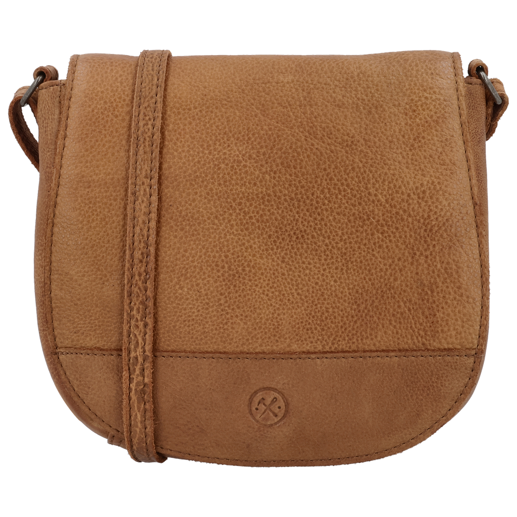 Hide & Stitches Paint Rock Schoudertas Overslag Cognac