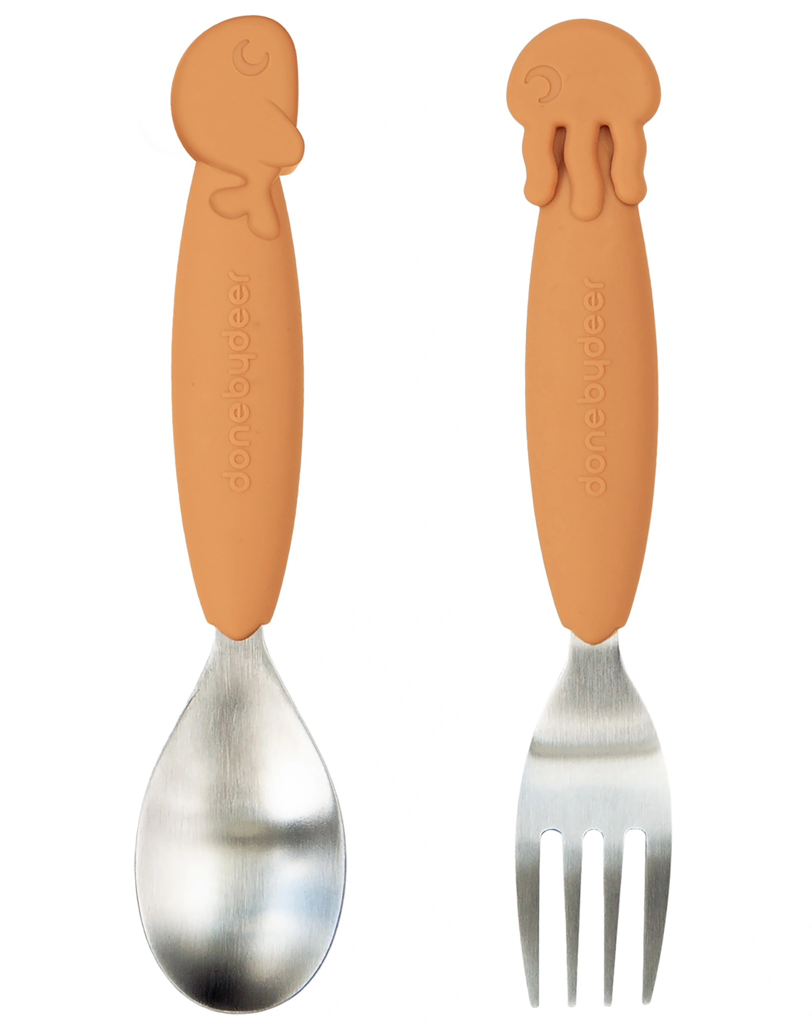 Besteckset YUMMYPLUS - SEA FRIENDS 2-teilig in senfgelb