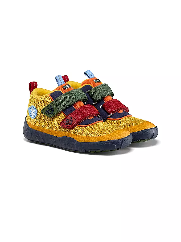 AFFENZAHN Kinder Barfußschuhe - Übergangsschuhe KNIT HAPPY Paradiesvogel gelb