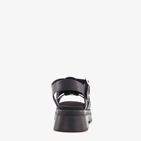 Blue Box dames sandalen zwart