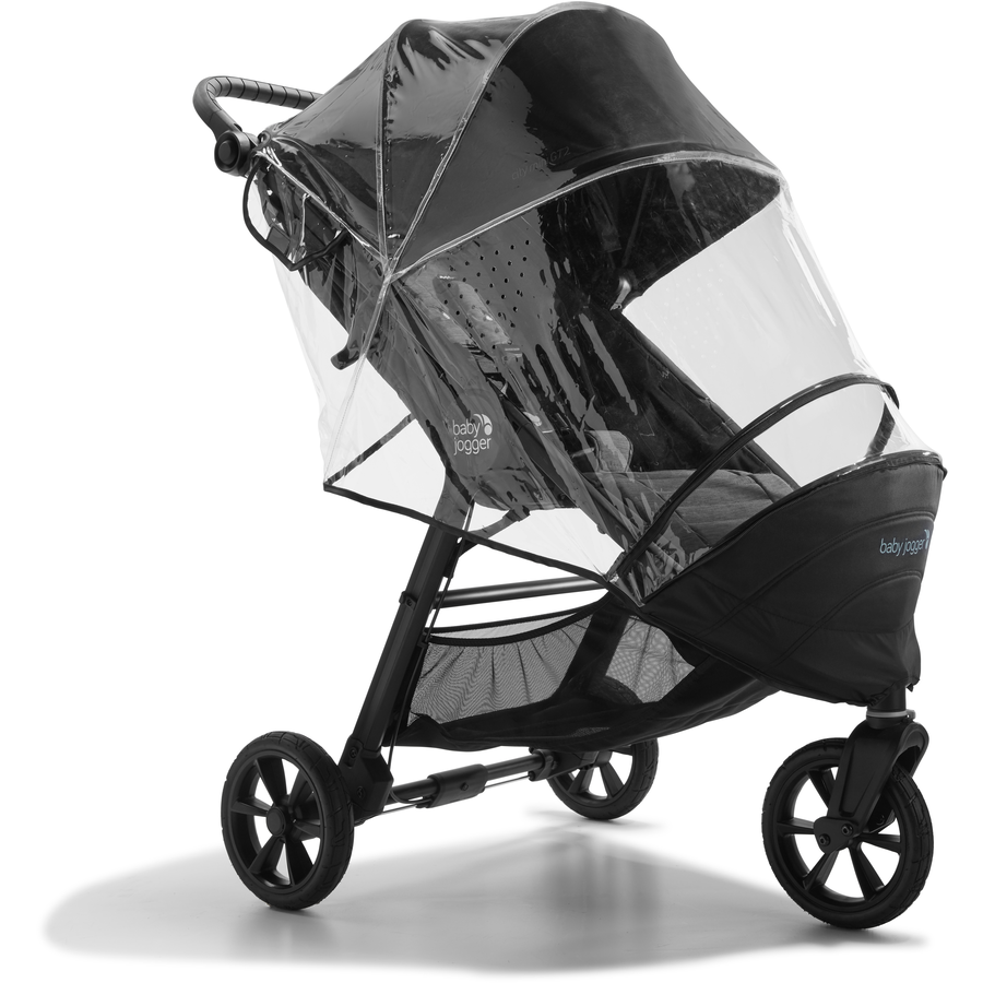 baby jogger Kombi-Kinderwagen City Elite 2 Opulent Black inklusive Babywanne, Sicherheitsbügel und Wetterschutz