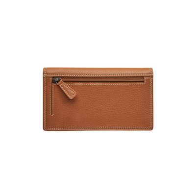 Porte-monnaie accordéon Dakota - cognac - label M