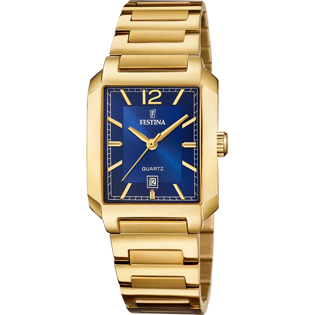 Festina On The Square Lady Date Goldig / Blau