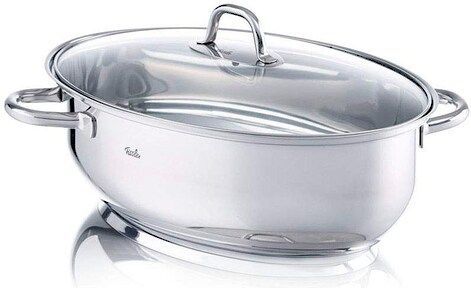 Fissler Special braadpan edelstaal met glasdeksel - 38 cm