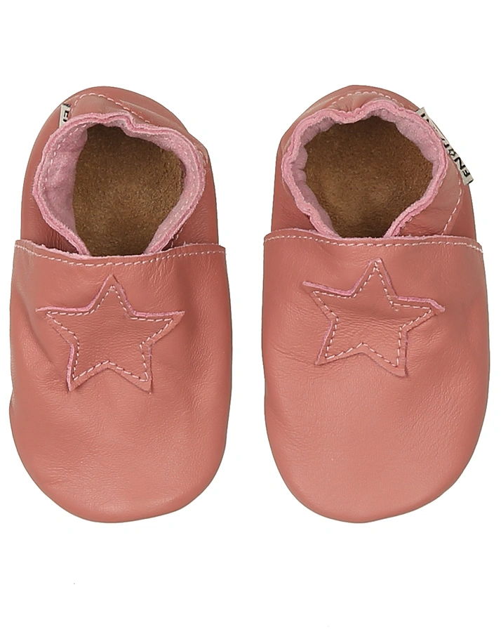 Krabbelschuhe STAR in old rose