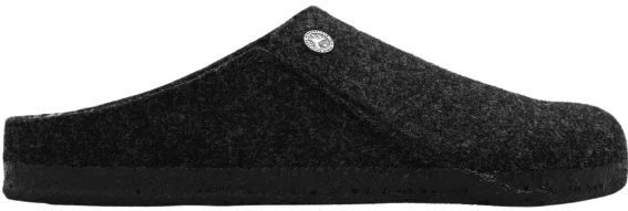 Birkenstock - Zermatt Rivet Slides - Gezondheidsslippers - Zwart - Lamsvachtvoering